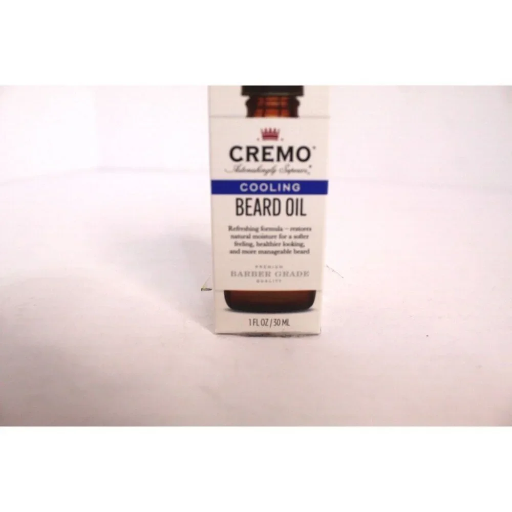 Cremo‎ Cooling Beard Oil 1 fl oz Iced Citron & Driftwood Barber Grade NWB